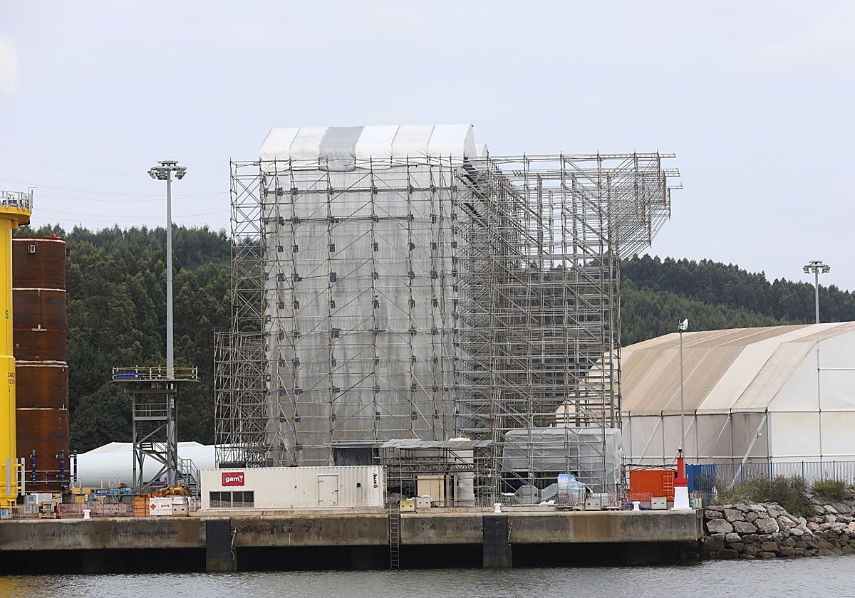 Imagen de archivo de instalaciones de Windar en el puerto de Avilés.
