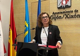 La portavoz municipal socialista, Carmen Eva Pérez.