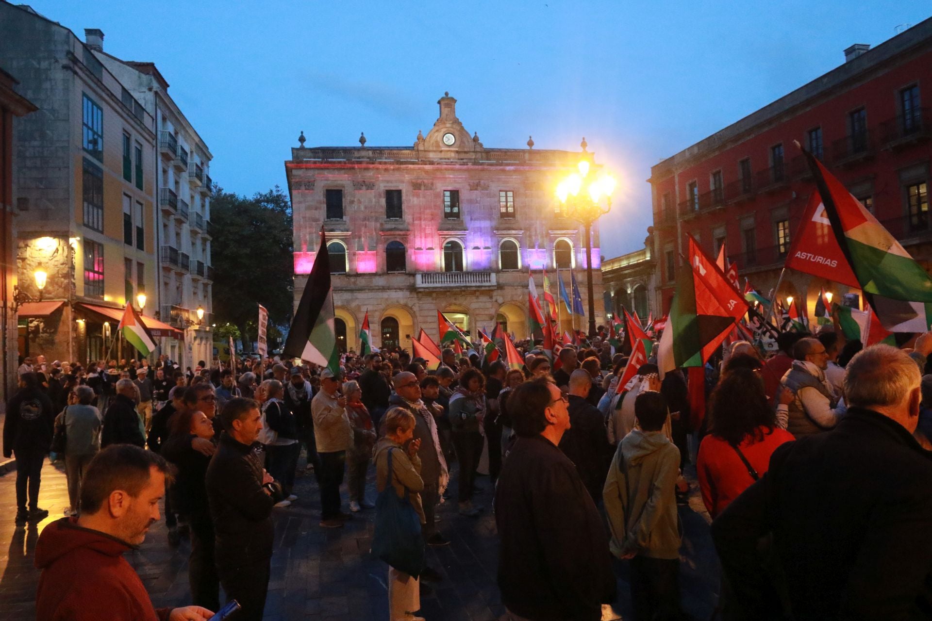 Manifestaciones en Asturias en defensa de Palestina