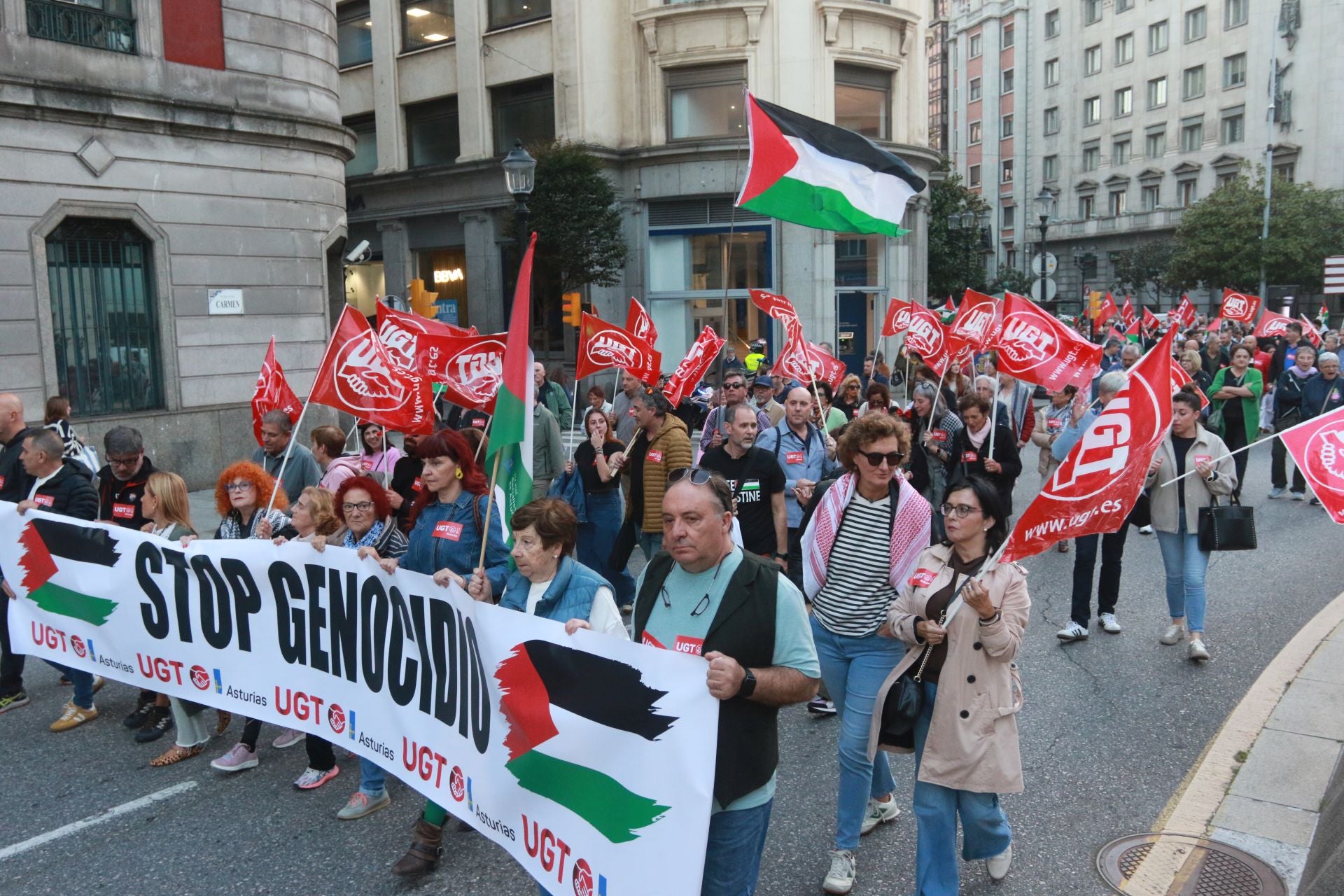 Manifestaciones en Asturias en defensa de Palestina