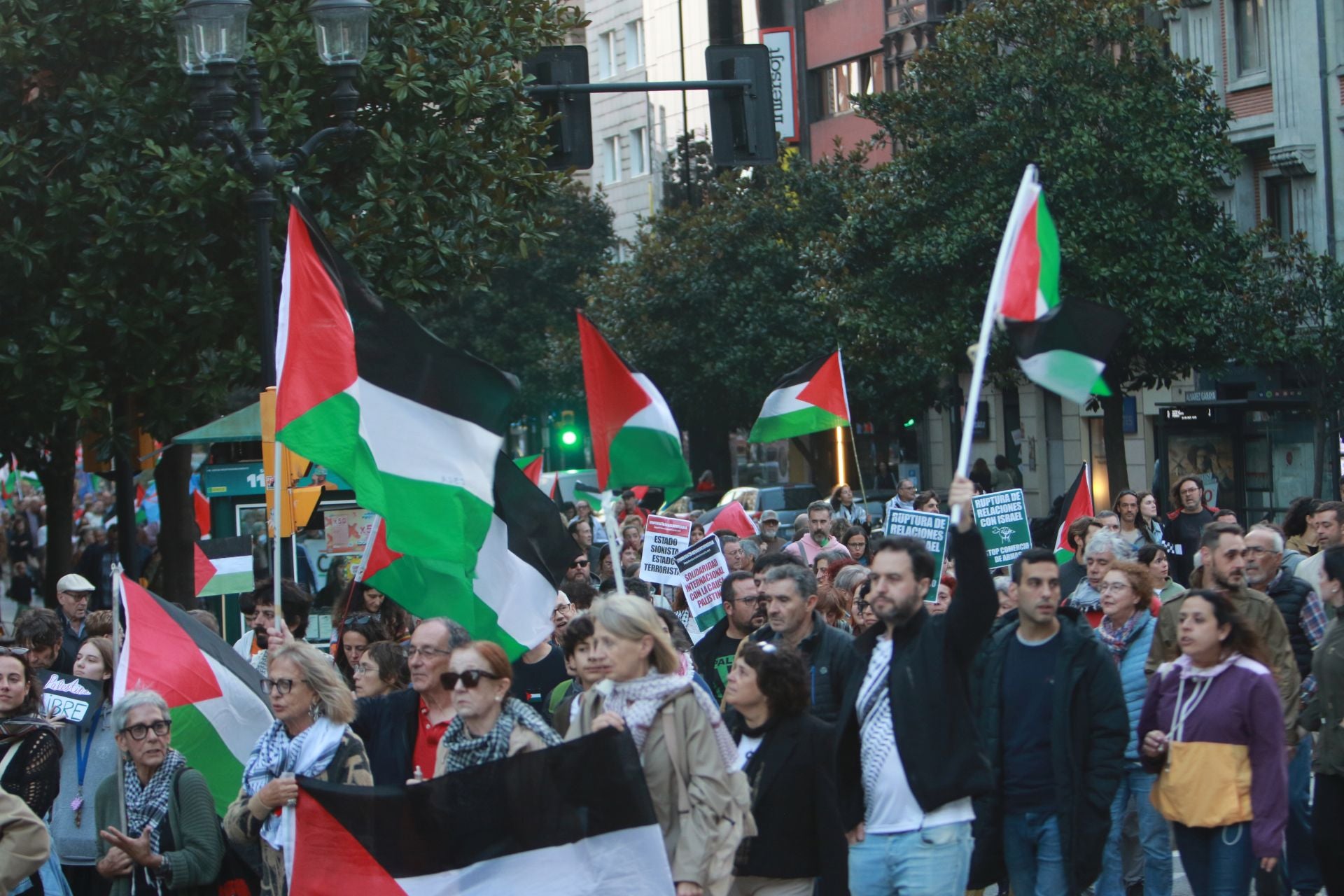 Manifestaciones en Asturias en defensa de Palestina