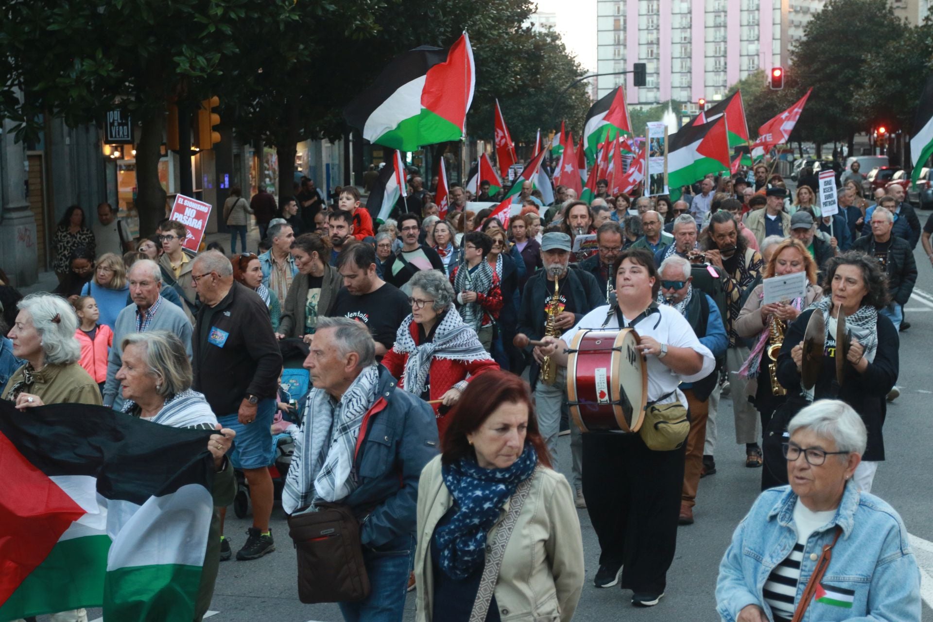 Manifestaciones en Asturias en defensa de Palestina
