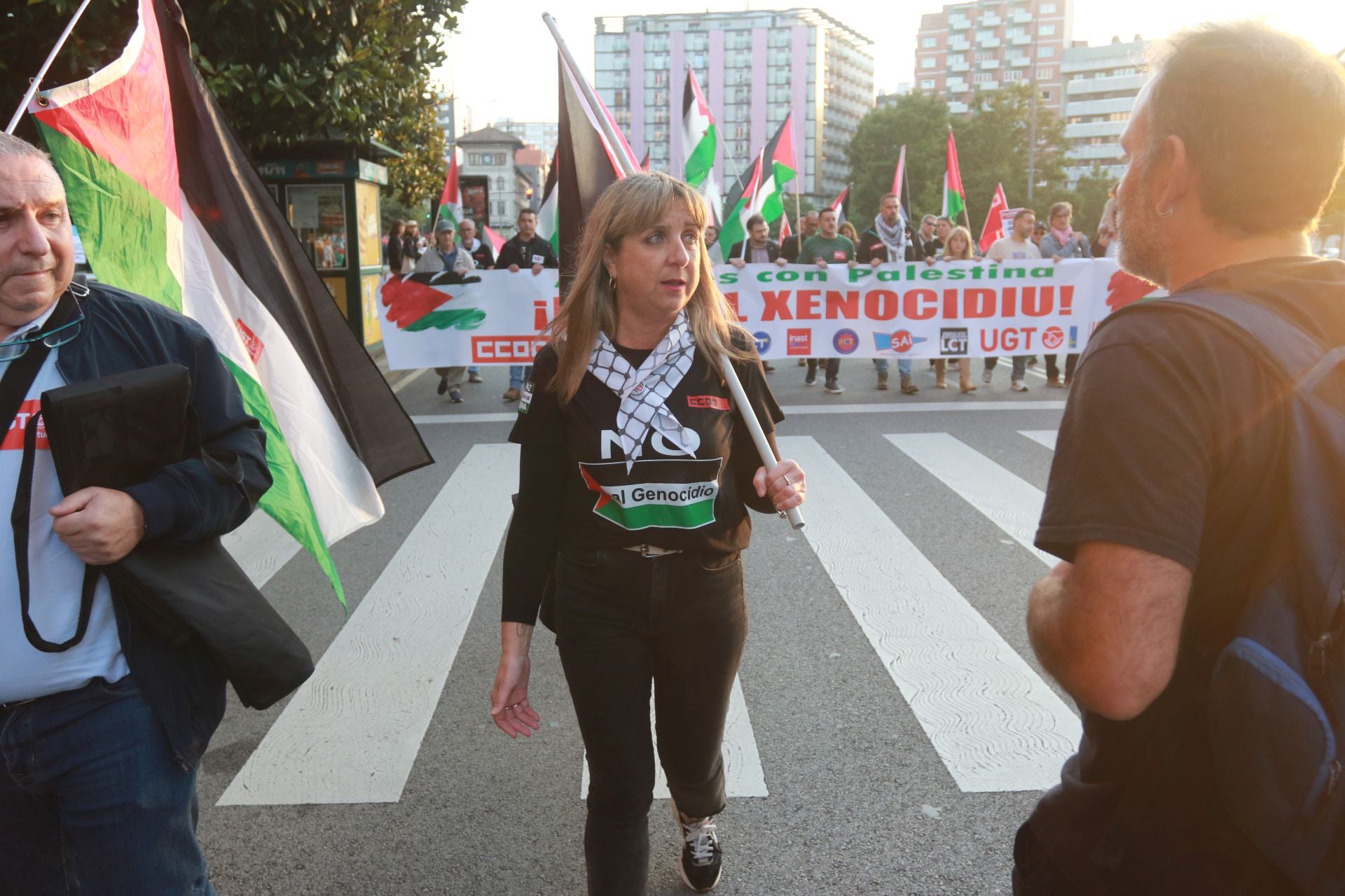 Manifestaciones en Asturias en defensa de Palestina