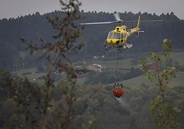 Incendio en el Monte Areo: el fuego arrasa varias hectáreas de vegetación