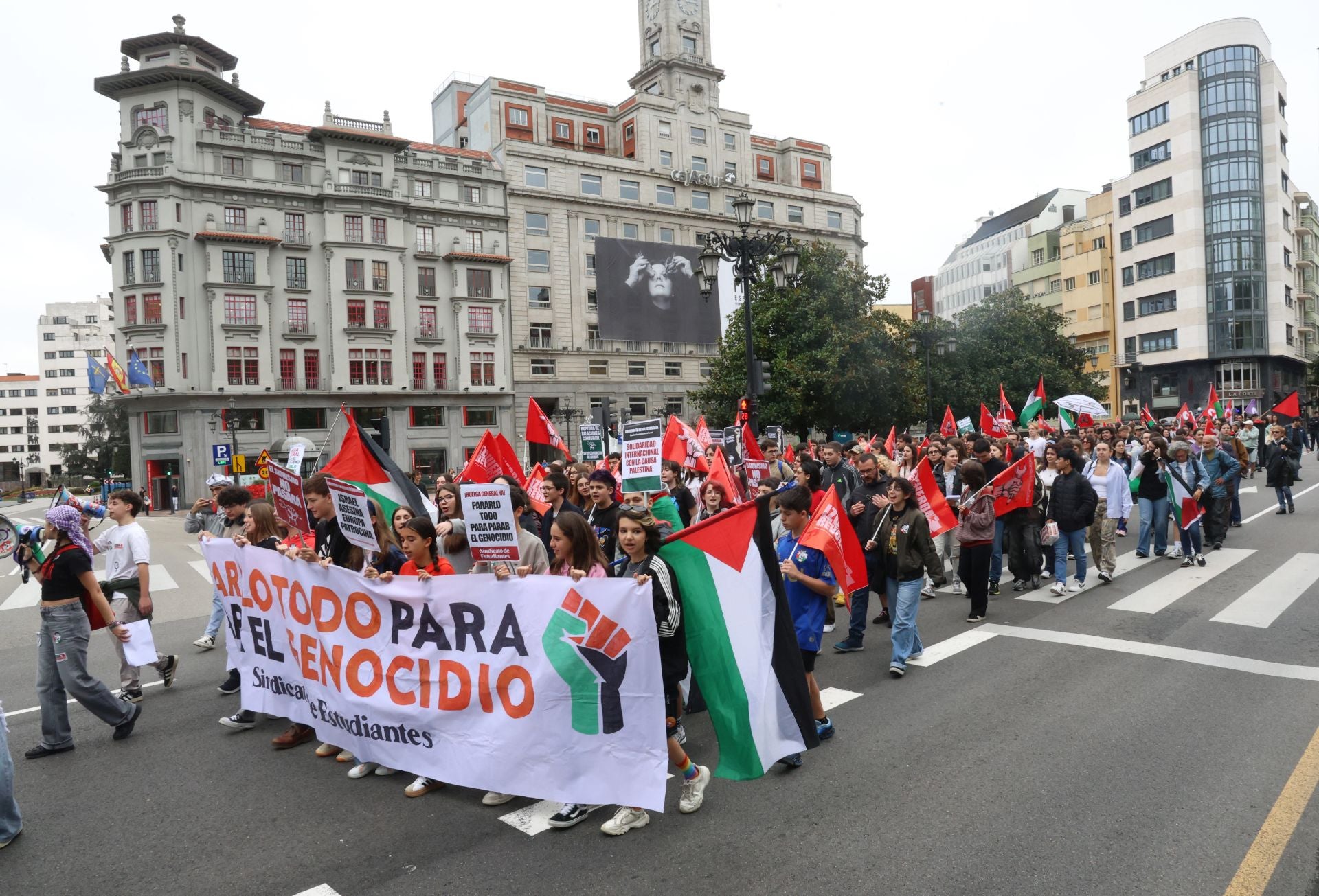 Manifestaciones en Asturias en defensa de Palestina