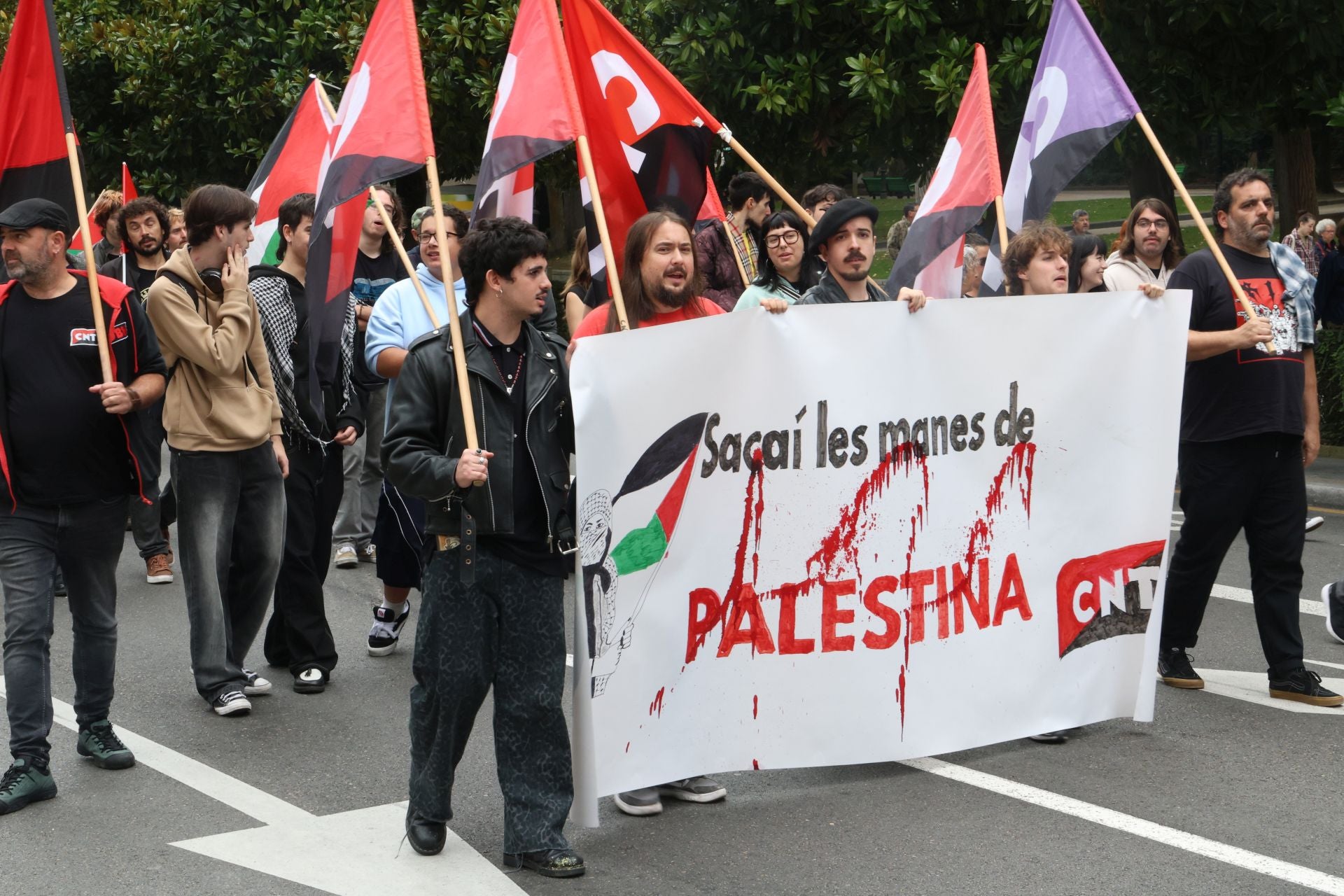 Manifestaciones en Asturias en defensa de Palestina