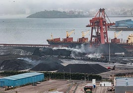 Terminal de graneles de Ebhisa en El Musel.