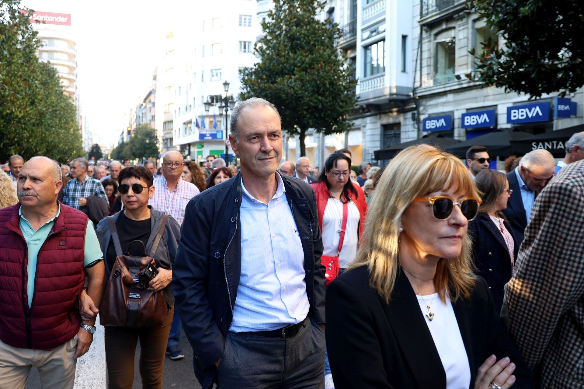 La multitudinaria manifestación en Oviedo contra el peaje del Huerna, en imágenes
