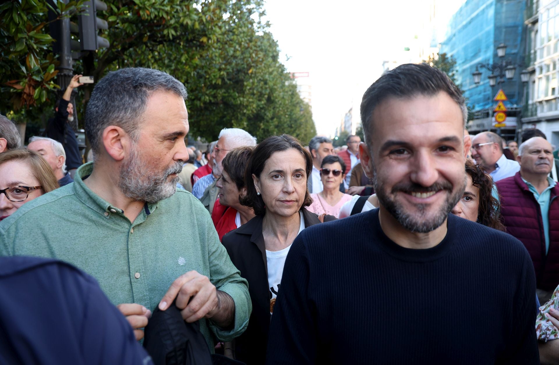 La multitudinaria manifestación en Oviedo contra el peaje del Huerna, en imágenes