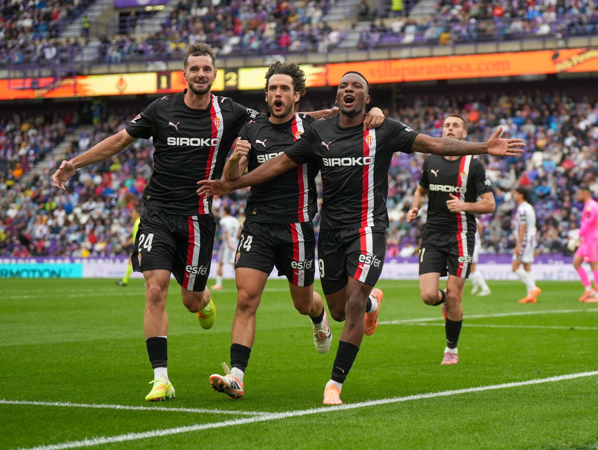 Las mejores jugadas del Real Valladolid-Sporting de Gijón, en imágenes