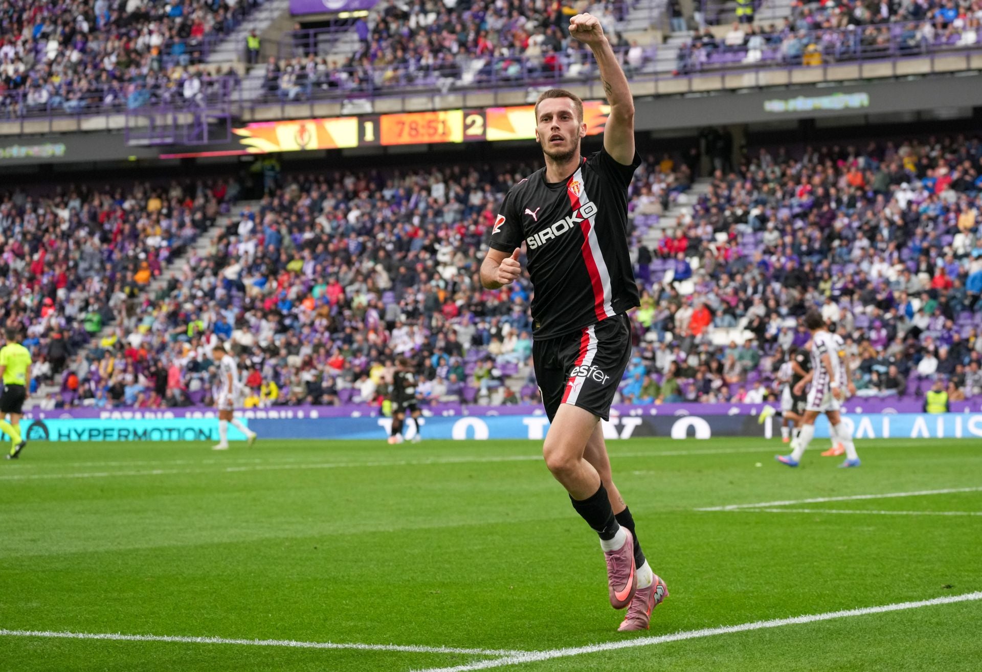 Las mejores jugadas del Real Valladolid-Sporting de Gijón, en imágenes