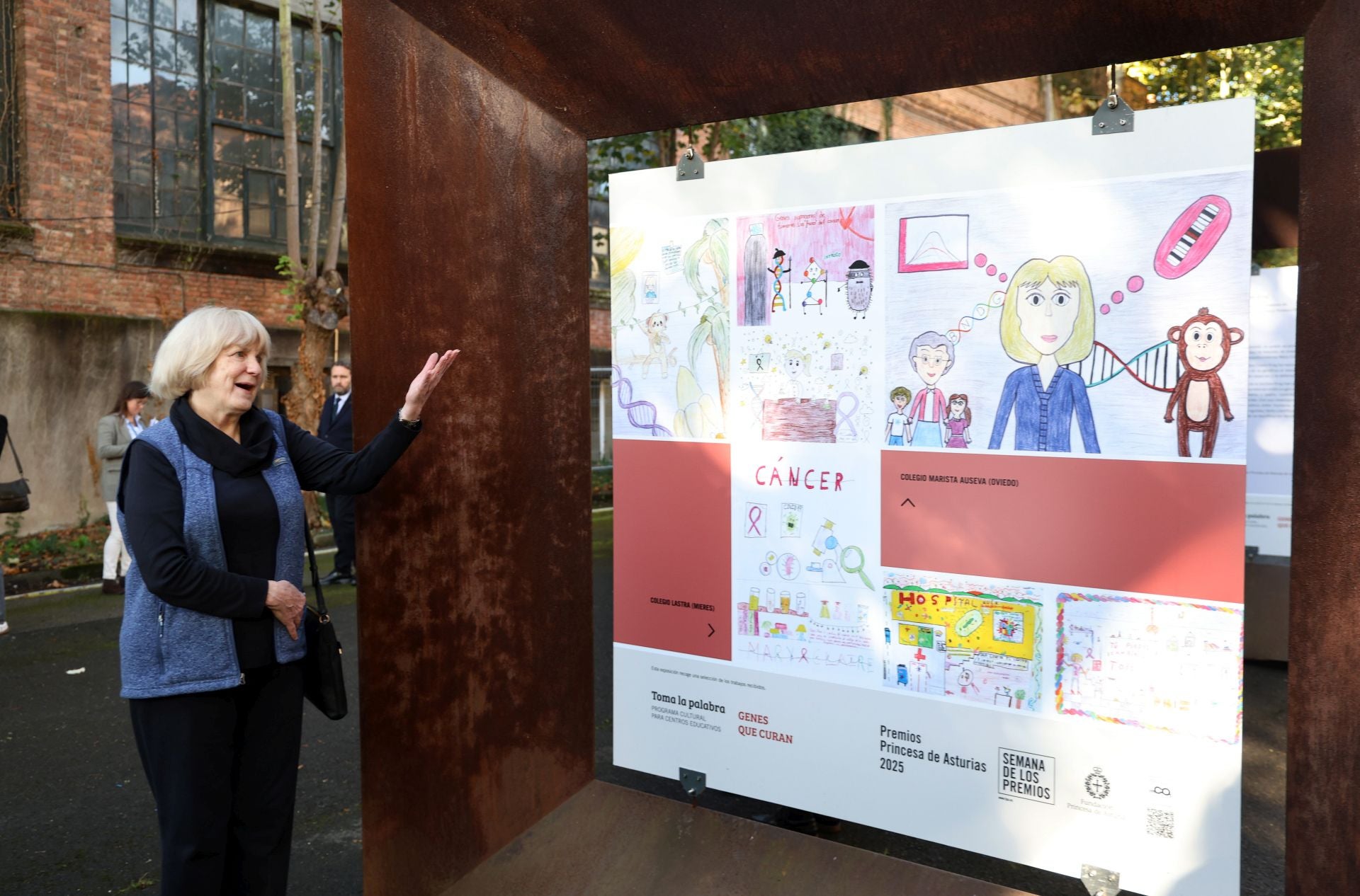 «¡Cuánto piensan estos niños!»: así fue el encuentro de Mary-Claire King con escolares asturianos