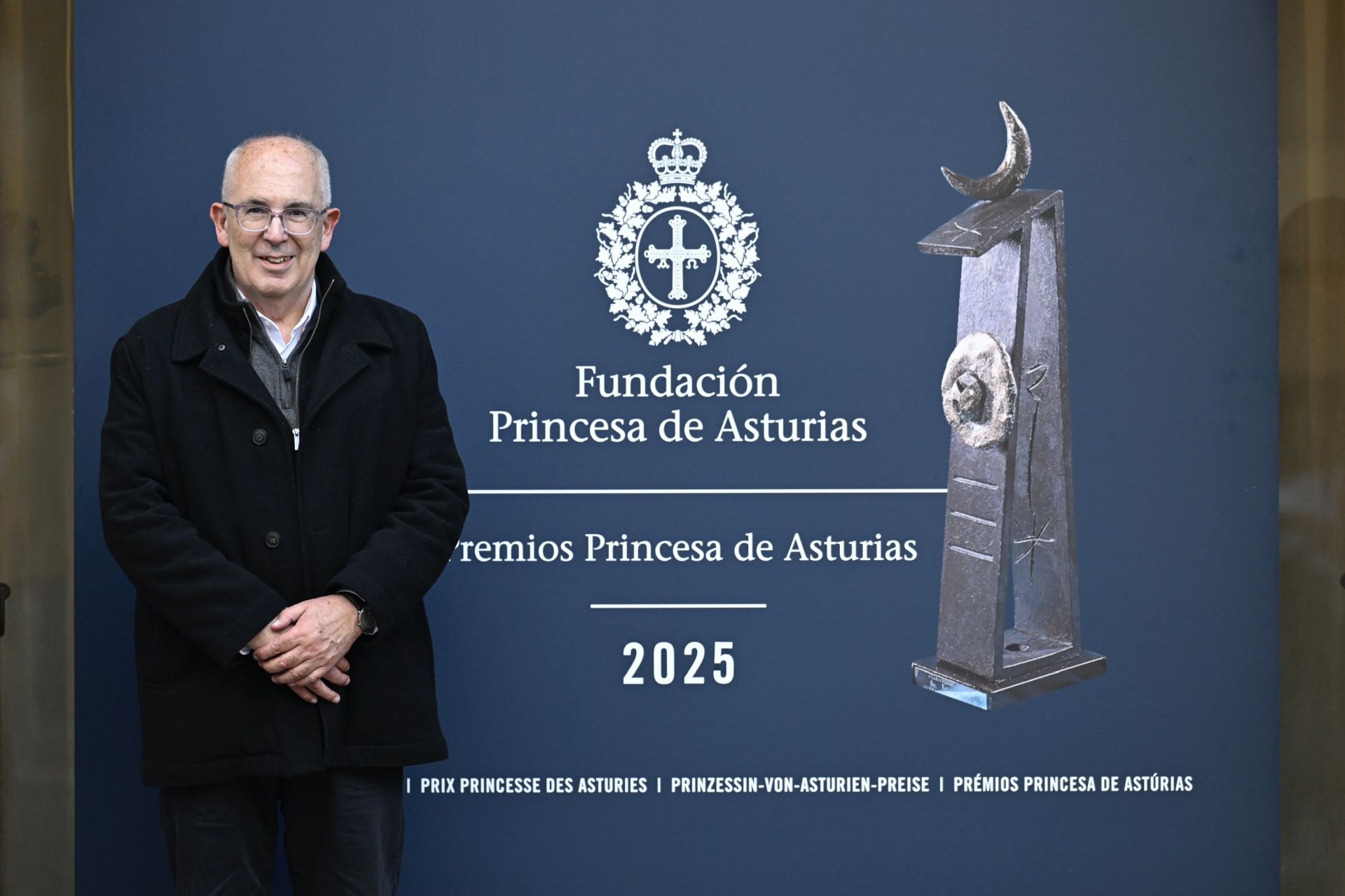Antonio Saborit, director del Museo Nacional de Antropología de México, a su llegada a Oviedo.