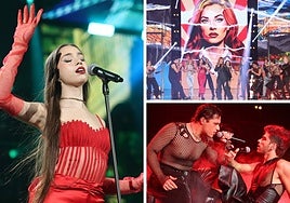 Leire Martínez interpretó 'Mi nombre' junto a los triunfitos al inicio de la gala.