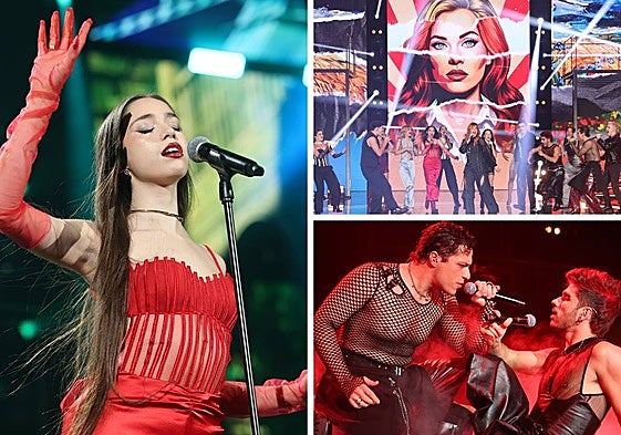 Leire Martínez interpretó 'Mi nombre' junto a los triunfitos al inicio de la gala.