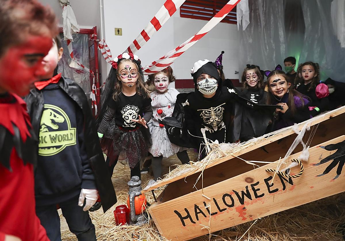 Una fiesta infantil de Halloween celebrada en Gijón.