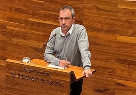 Ovidio Zapico, este martes, durante su intervención en la Junta General.