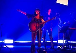 Amaral, en 2020 en su último concierto en Avilés.