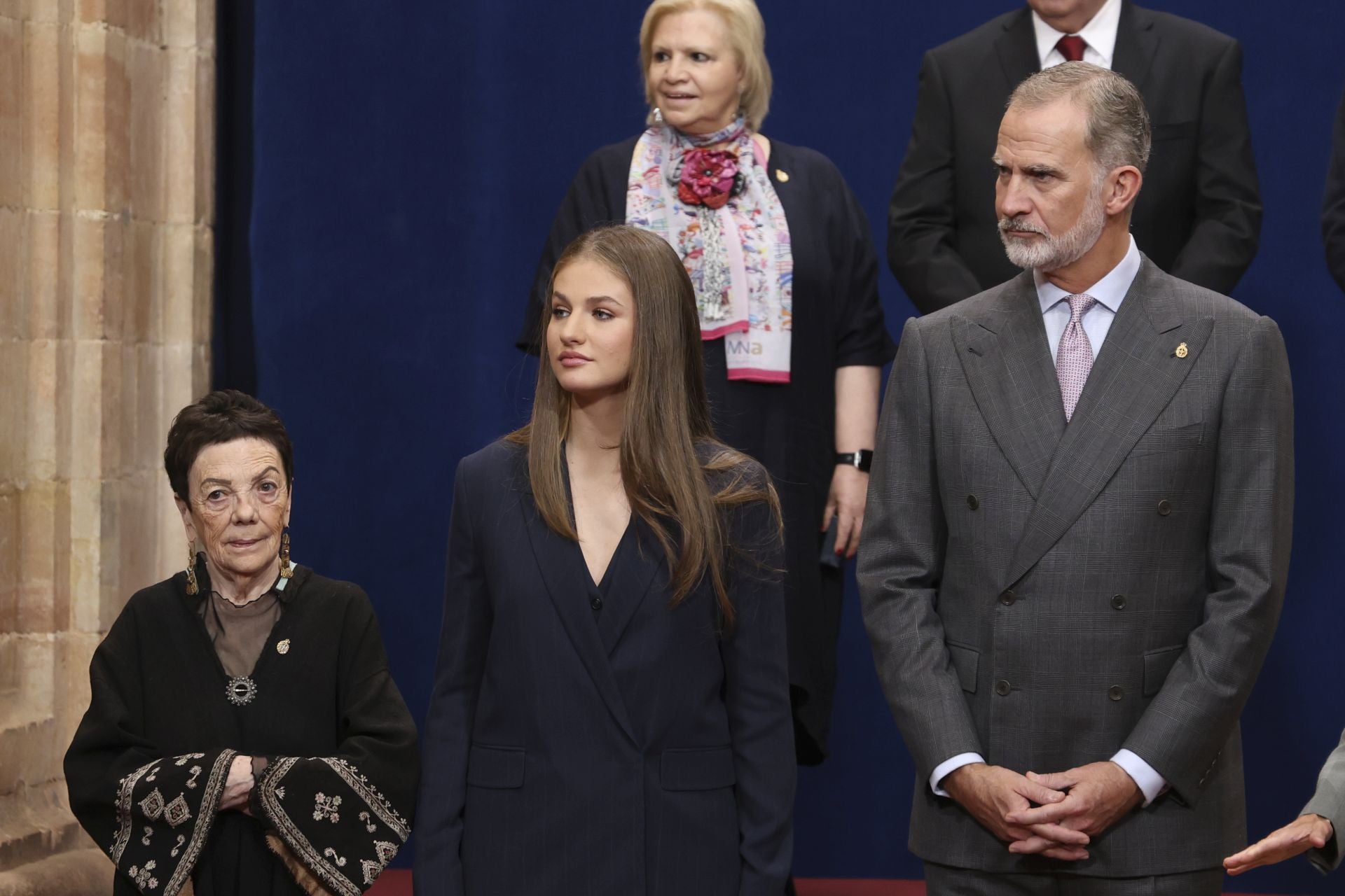 Muchas sonrisas y calurosos saludos en las audiencias de la Familia Real en el Reconquista