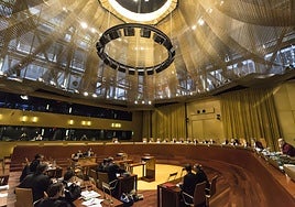 Vista celebrada en la Gran Sala del Tribunal de Justicia de la UE, situado en Luxemburgo.