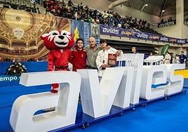 Saúl Fernández, del anfitrión Judo Avilés, logró la medalla de bronce en la categoría -66 kilos de la Supercopa de España cadete.