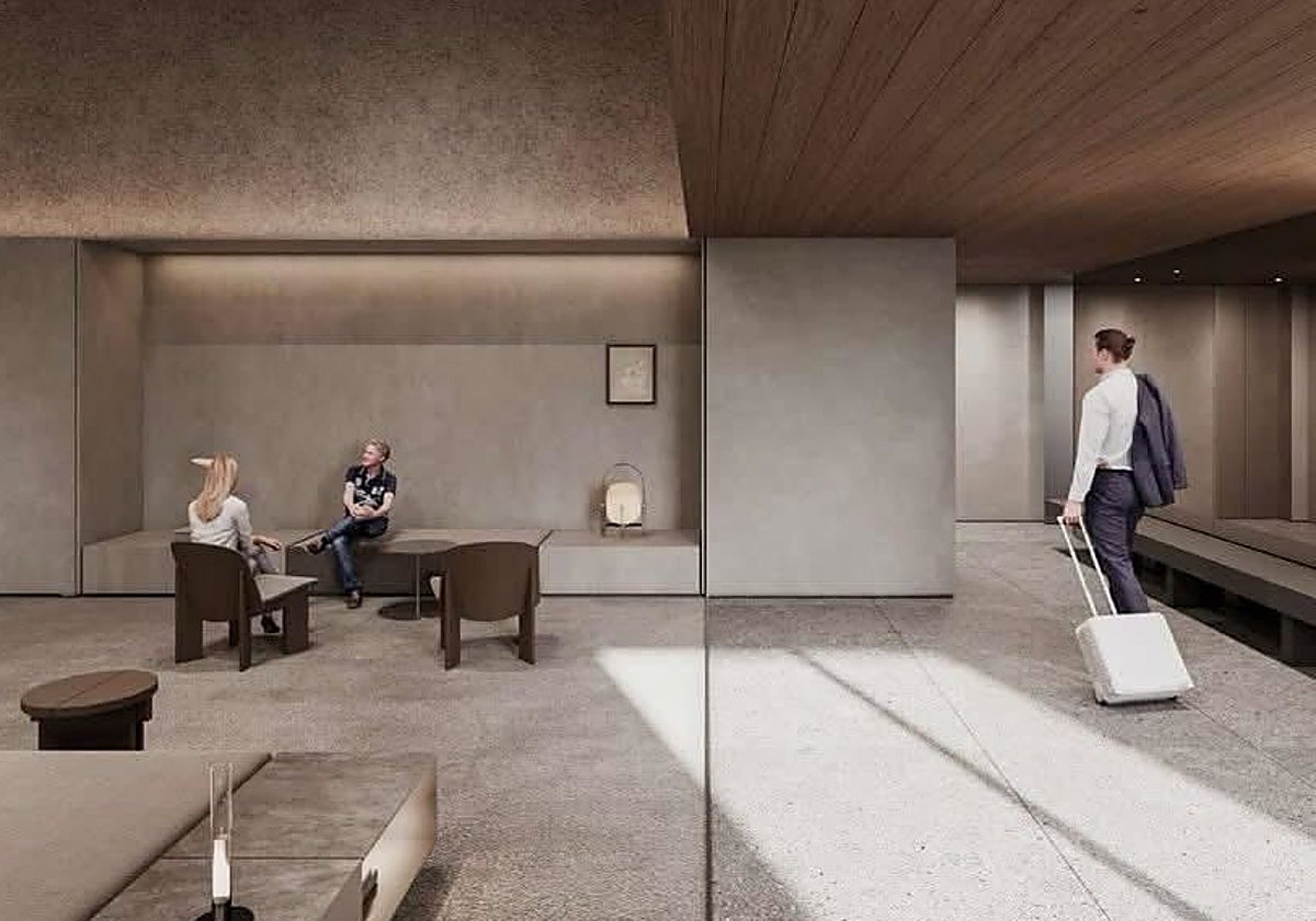 Imagen principal - Diseños del estudio del interiorista catalán Francesc Rifé para el futuro hotel boutique del Monte Piedad, situado en la Ruta de los Vinos.