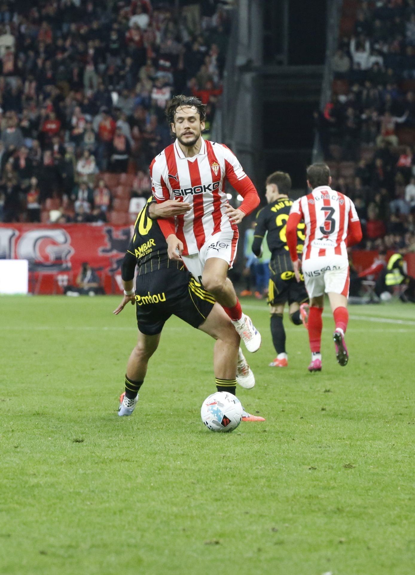 Las mejores jugadas del Sporting - Zaragoza en imágenes