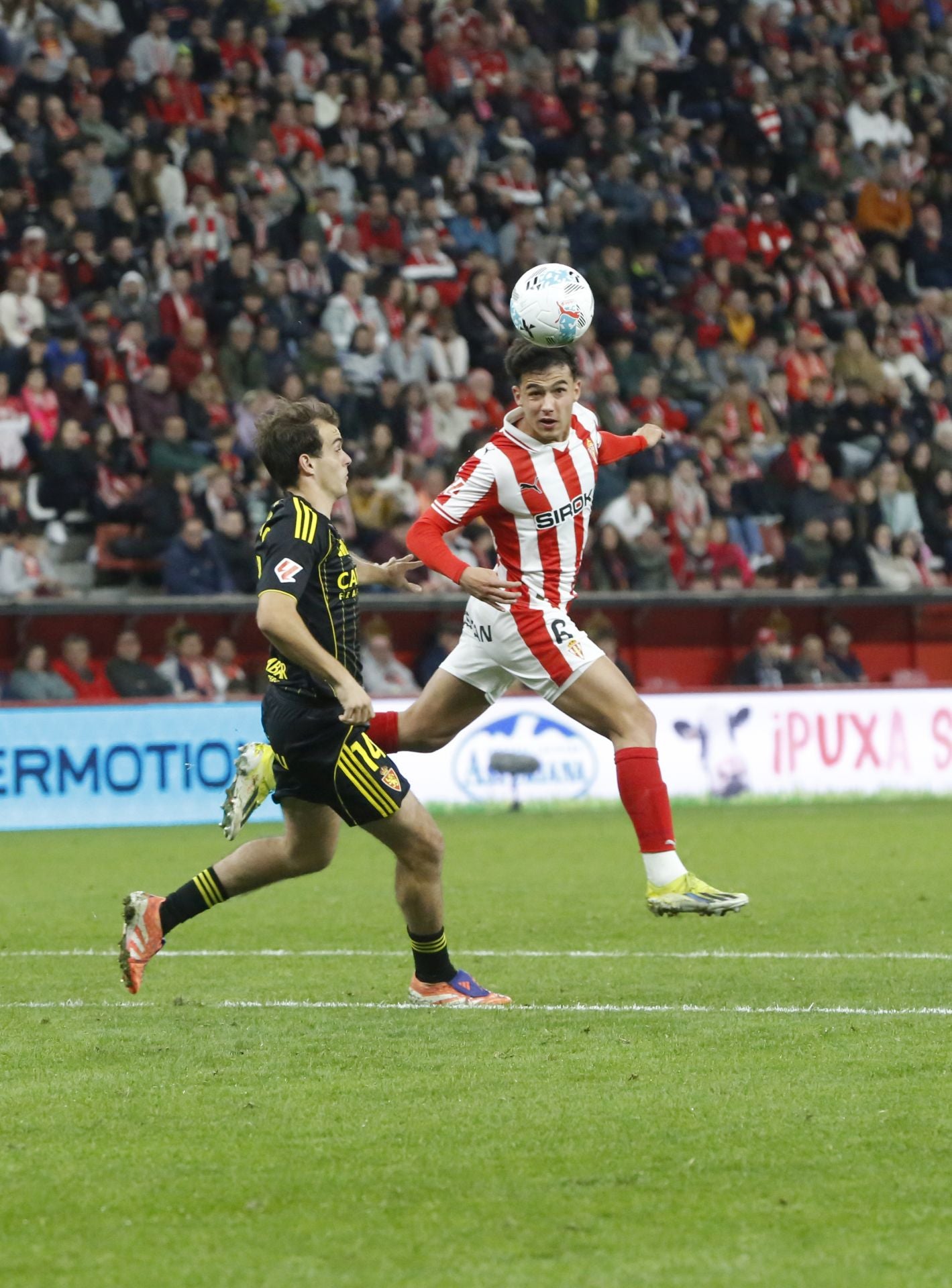 Las mejores jugadas del Sporting - Zaragoza en imágenes