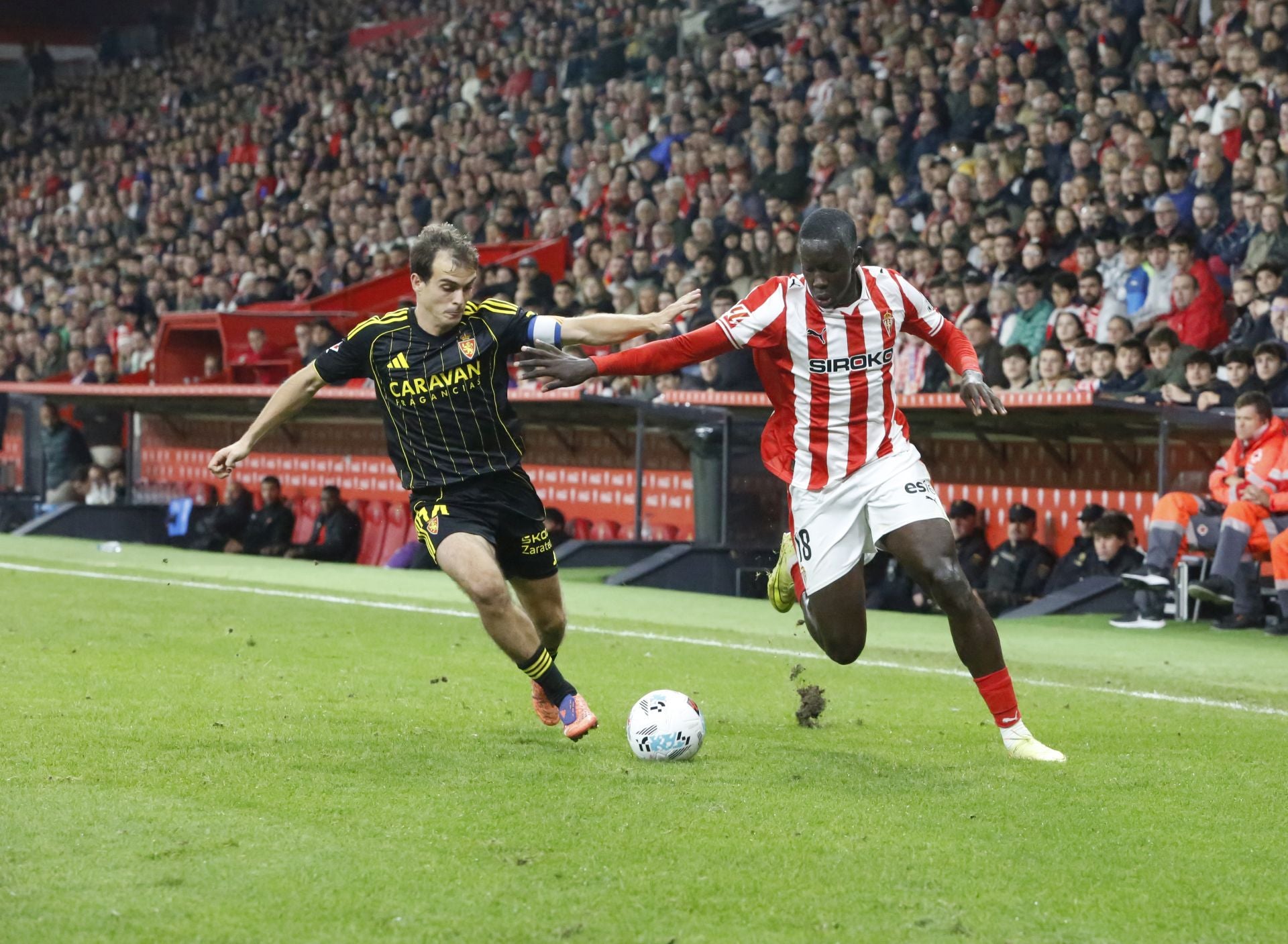 Las mejores jugadas del Sporting - Zaragoza en imágenes