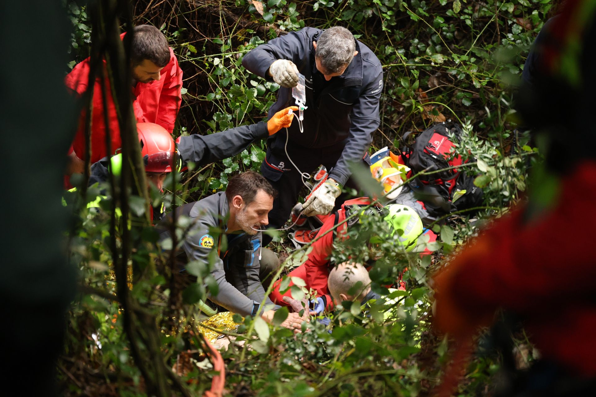 Las imágenes del milagroso rescate al hombre desaparecido en Corvera