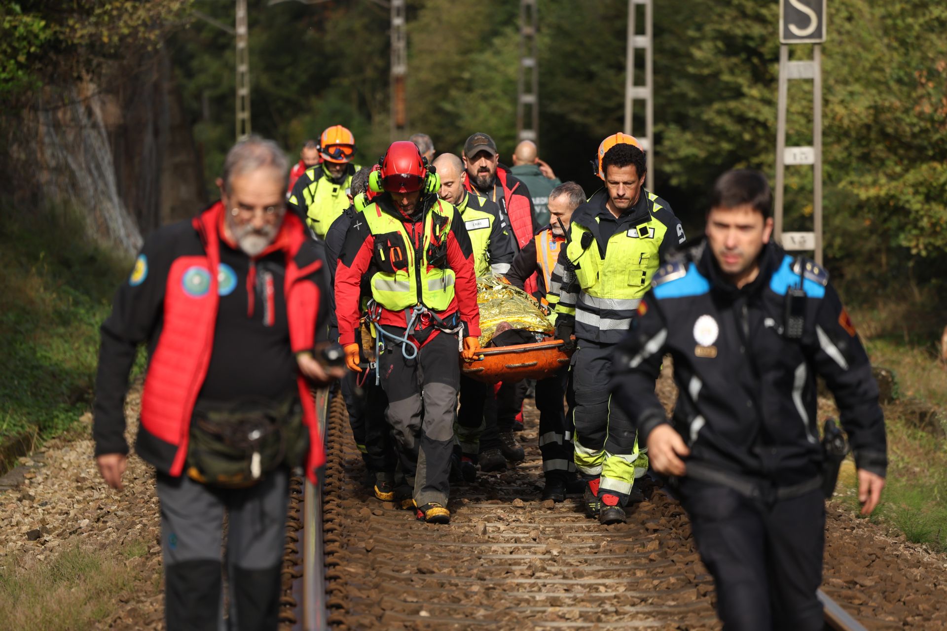 Las imágenes del milagroso rescate al hombre desaparecido en Corvera