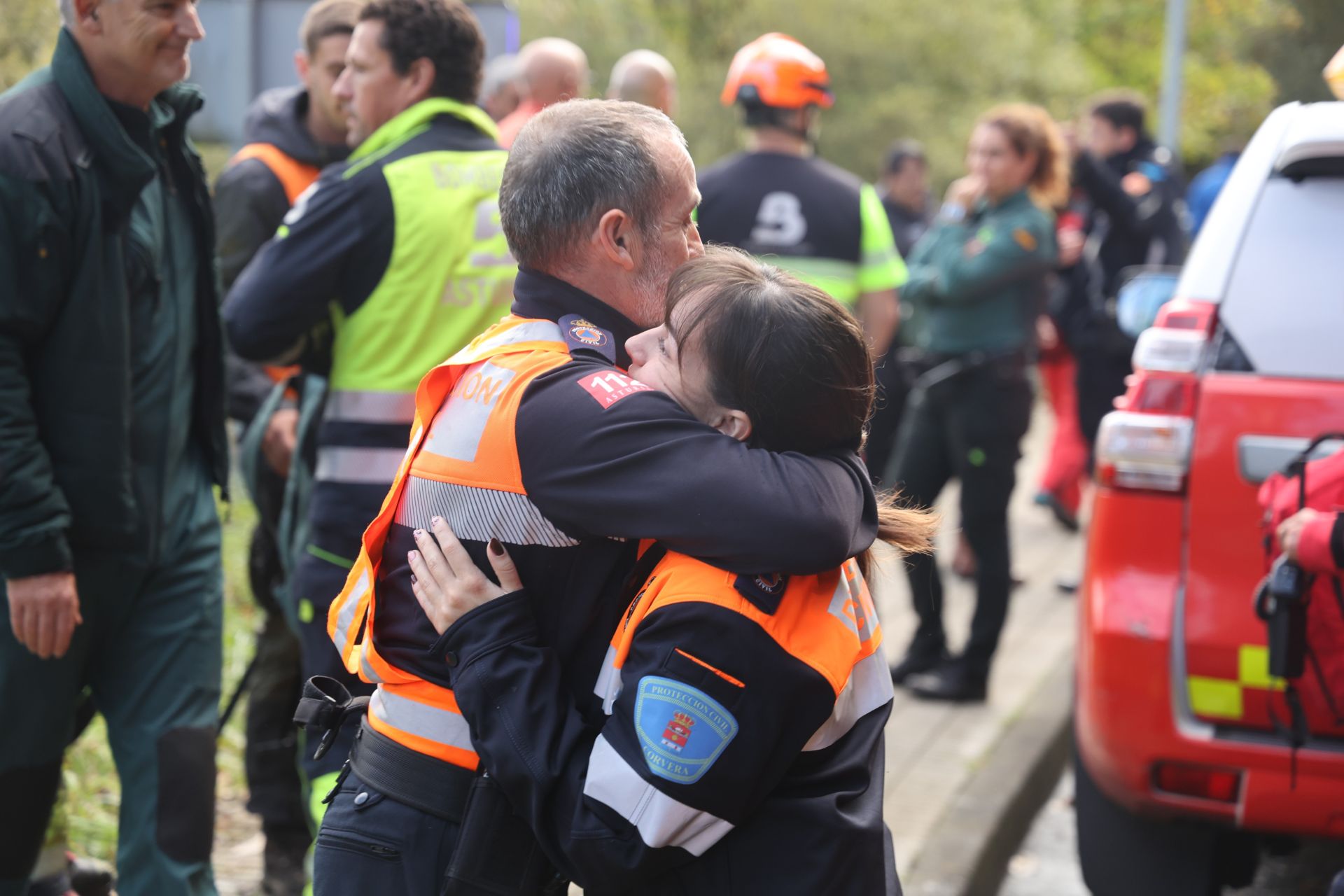 Las imágenes del milagroso rescate al hombre desaparecido en Corvera