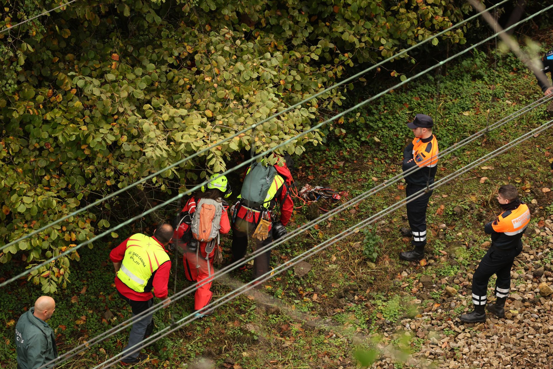 Las imágenes del milagroso rescate al hombre desaparecido en Corvera