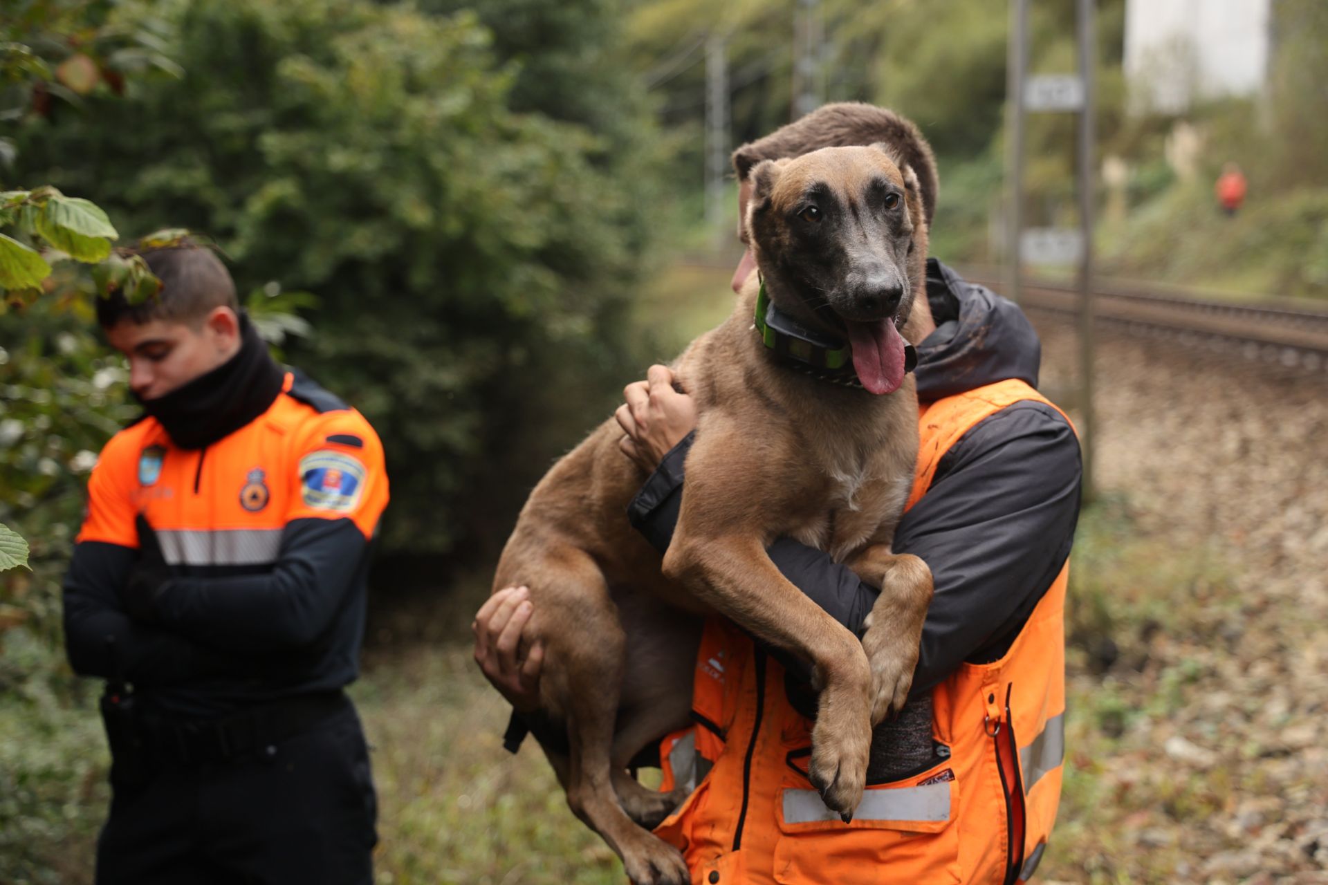 Las imágenes del milagroso rescate al hombre desaparecido en Corvera
