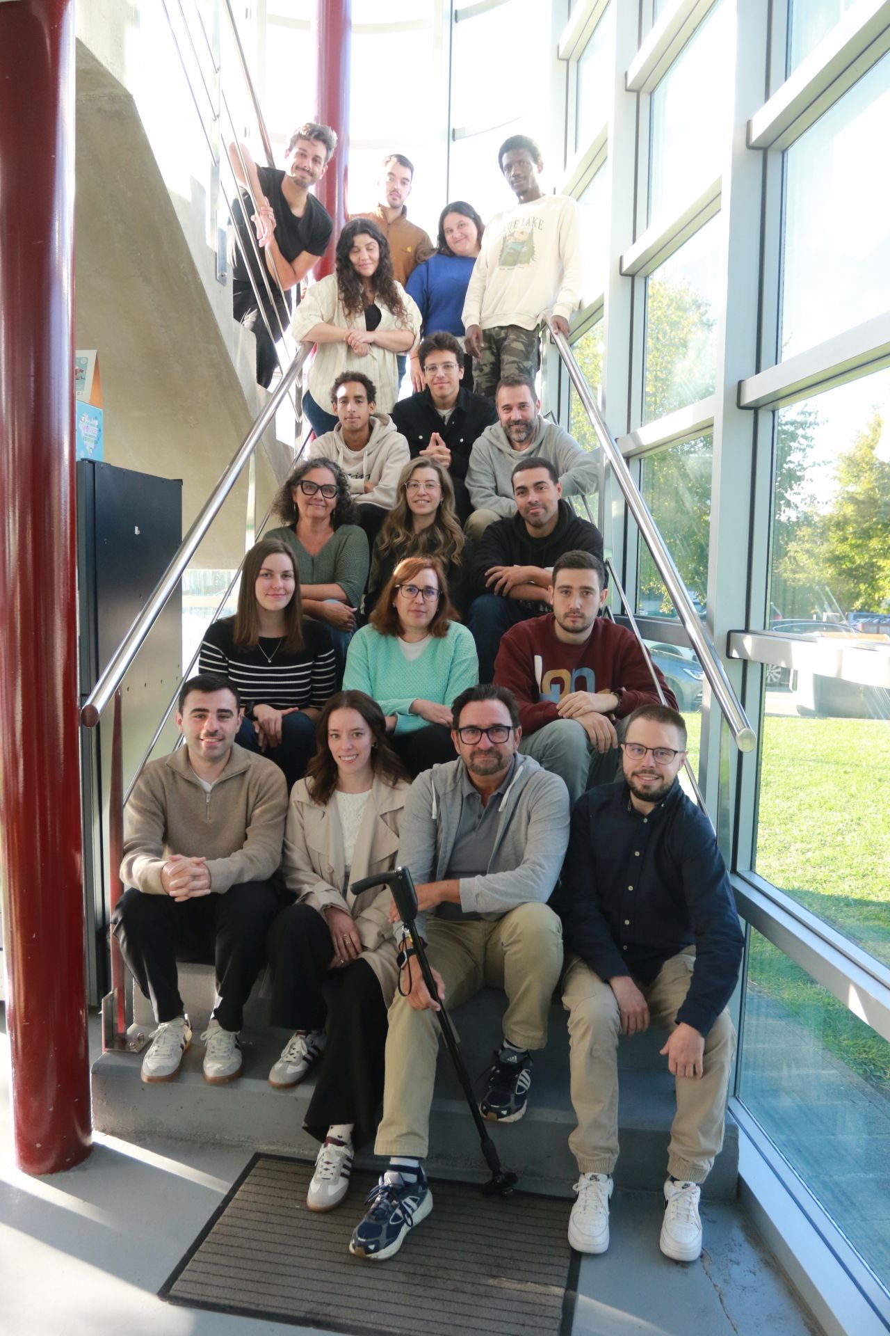 Equipo de i4Life, en la sede de la empresa, en el Parque Científico Tecnológico de Gijón