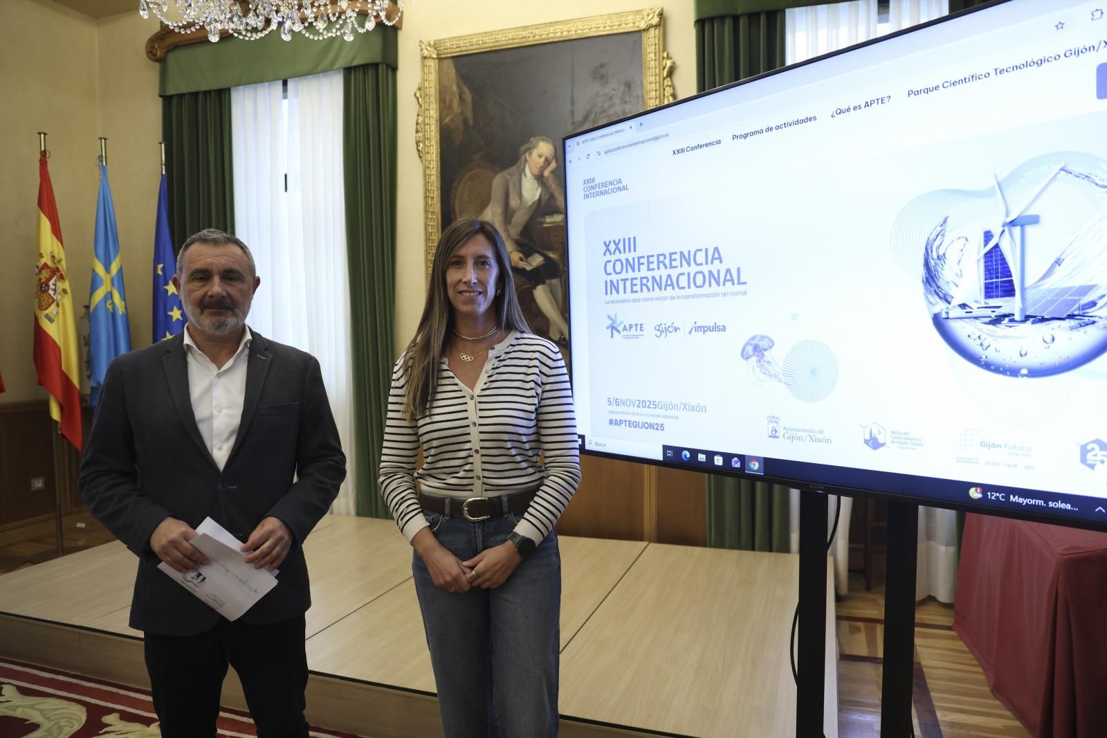 Luis Díaz y Ángel Pumariega durante la presentación del evento.