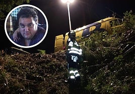 Intervención de los servicios de emergencia tras el accidente del tractor en Llanes.