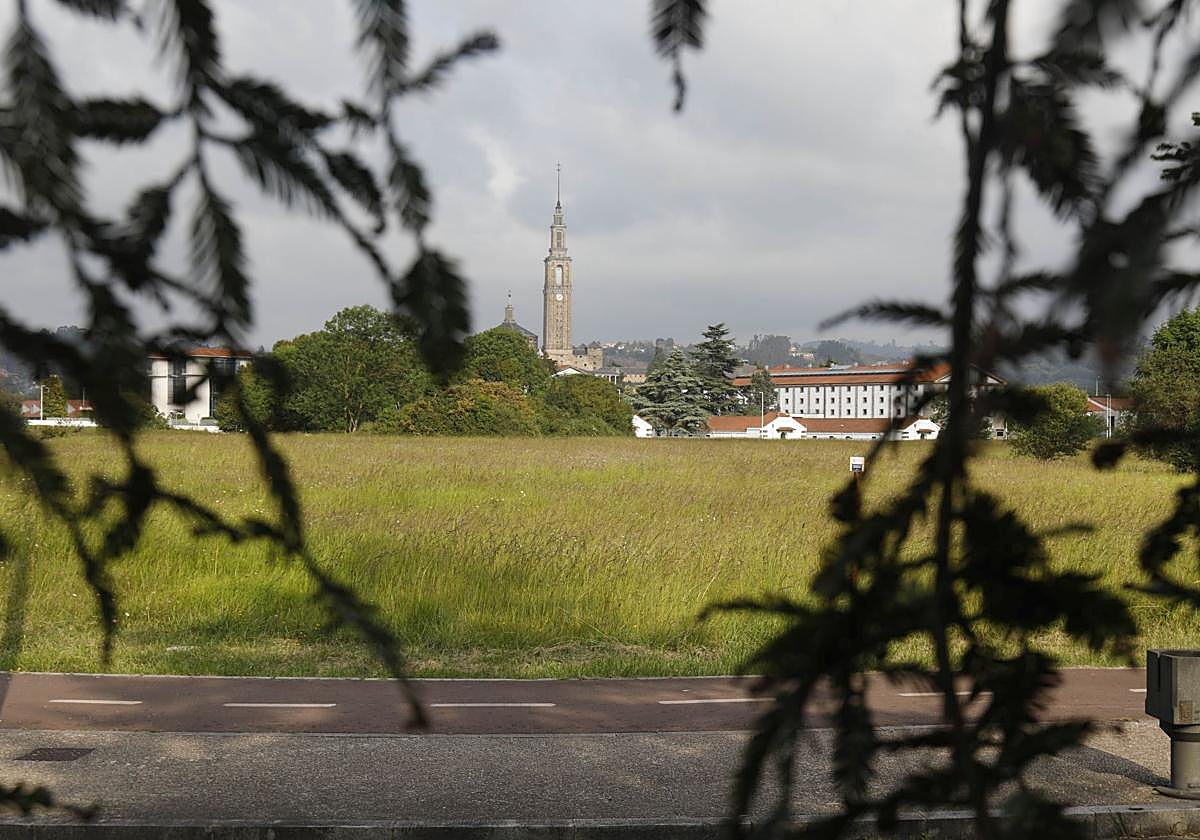 Parcela propiedad de la Universidad de Oviedo adquirida por el Ayuntamiento dentro d ela ampliación del Parque Científico y Tecnológico.