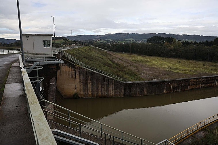 Foto del embalse de San Andrés de los Tacones momentos antes del simulacro