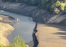 La zona del pantano de Tanes, cerca del pueblo de Coballes.