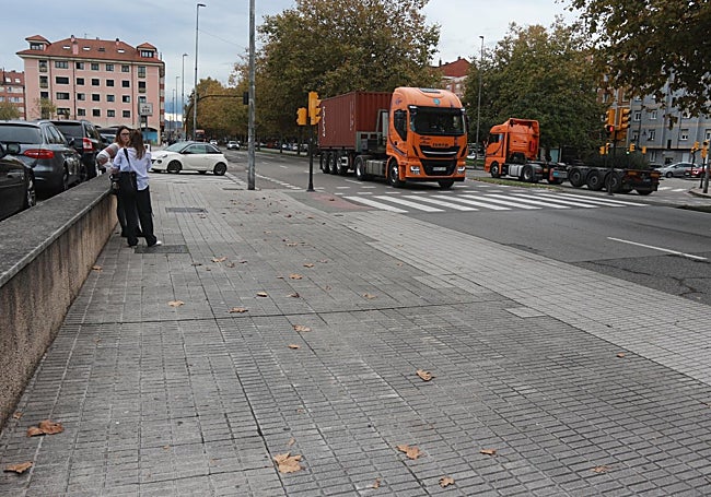 Avenida Príncipe de Asturias a la altura de la Casa del Mar.