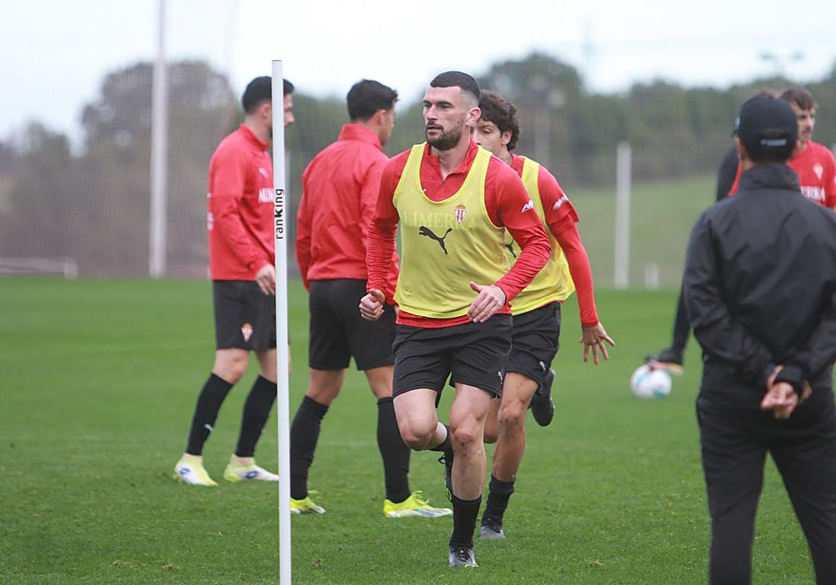 Así ha sido el último entrenamiento del Sporting antes del partido contra Las Palmas