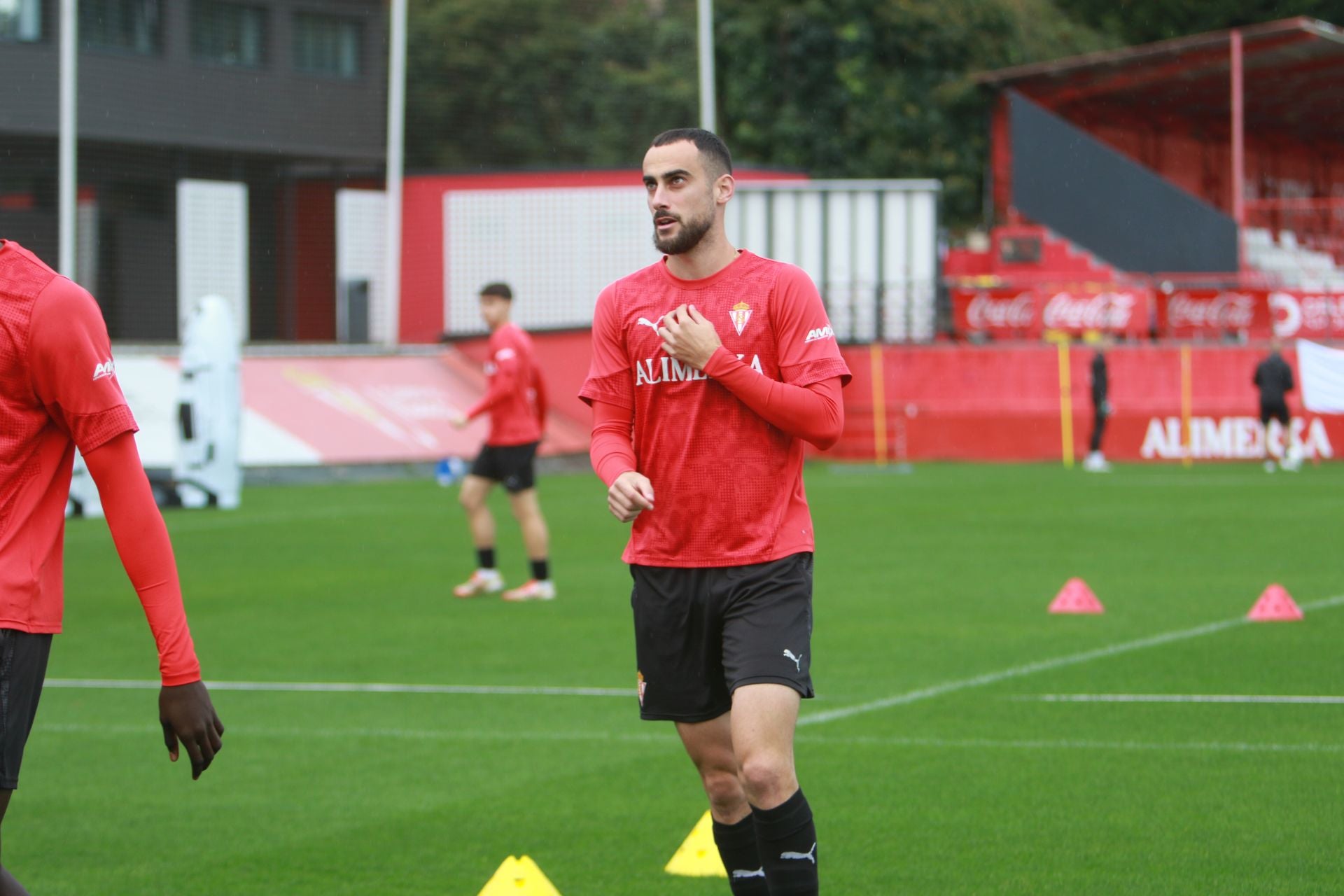 Así ha sido el último entrenamiento del Sporting antes del partido contra Las Palmas