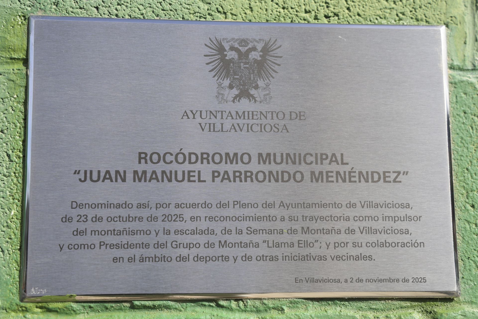 Villaviciosa estrena rocódromo