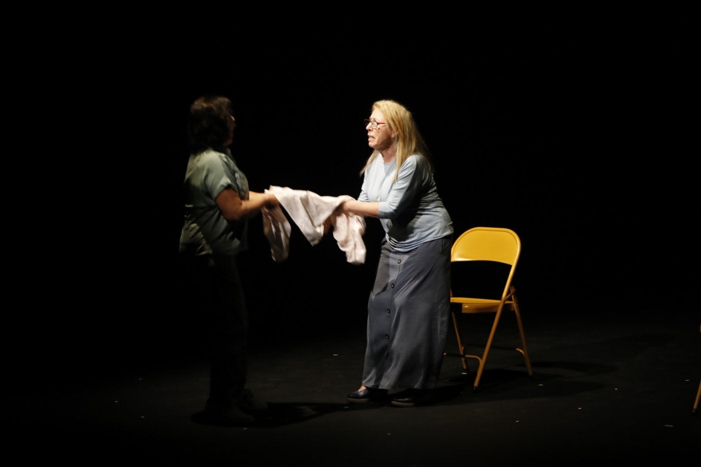 Un momento de la representación de ‘Revelando ausencias’.