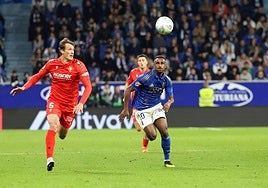 Hassan, en el partido del pasado lunes, ante Osasuna.