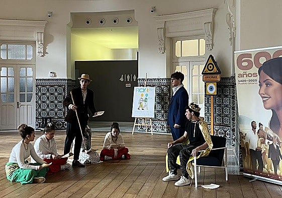 Representación teatral de la llegada de Juan de Egipto Menor a la península ibérica, hace 600 años.