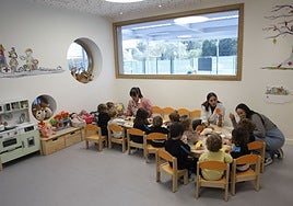 Una de las aulas del nuevo ciclo de infantil del colegio San Ignacio.