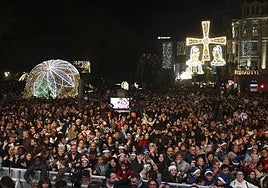 El acto de encendido de las luces de Navidad el pasado.