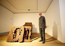 Fernando Alba, en el Museo de Bellas Artes.